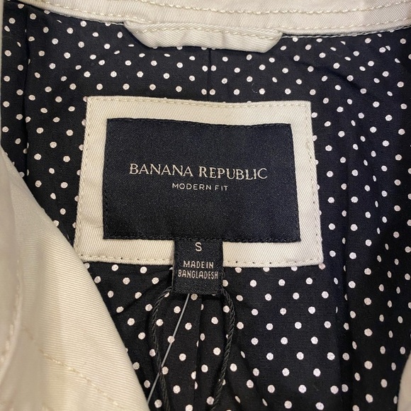 Banana Republic Utility Jacket Size Small Beige Button Up NWT - Picture 3 of 11